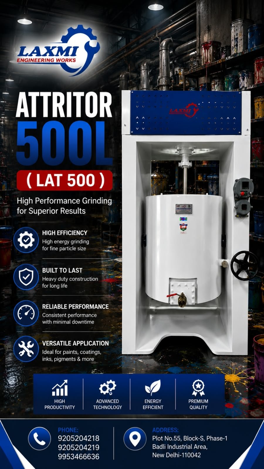 Laxmi Engineering Attritor Mill Machine